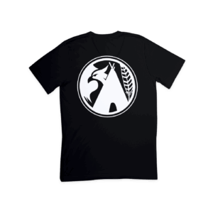 BILLWARDLIFE ICON T-SHIRT: BLACK T-SHIRT, WHITE ICON