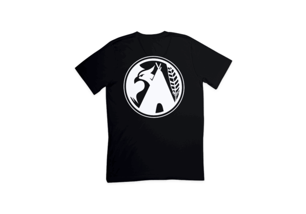 BILLWARDLIFE ICON T-SHIRT: BLACK T-SHIRT, WHITE ICON